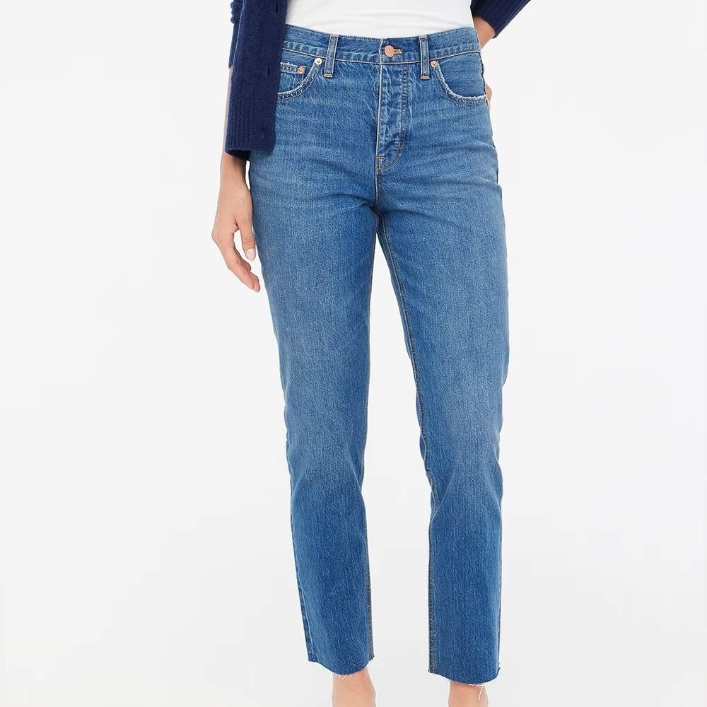 NWT J. Crew Factory Essential Straight Blue Jeans